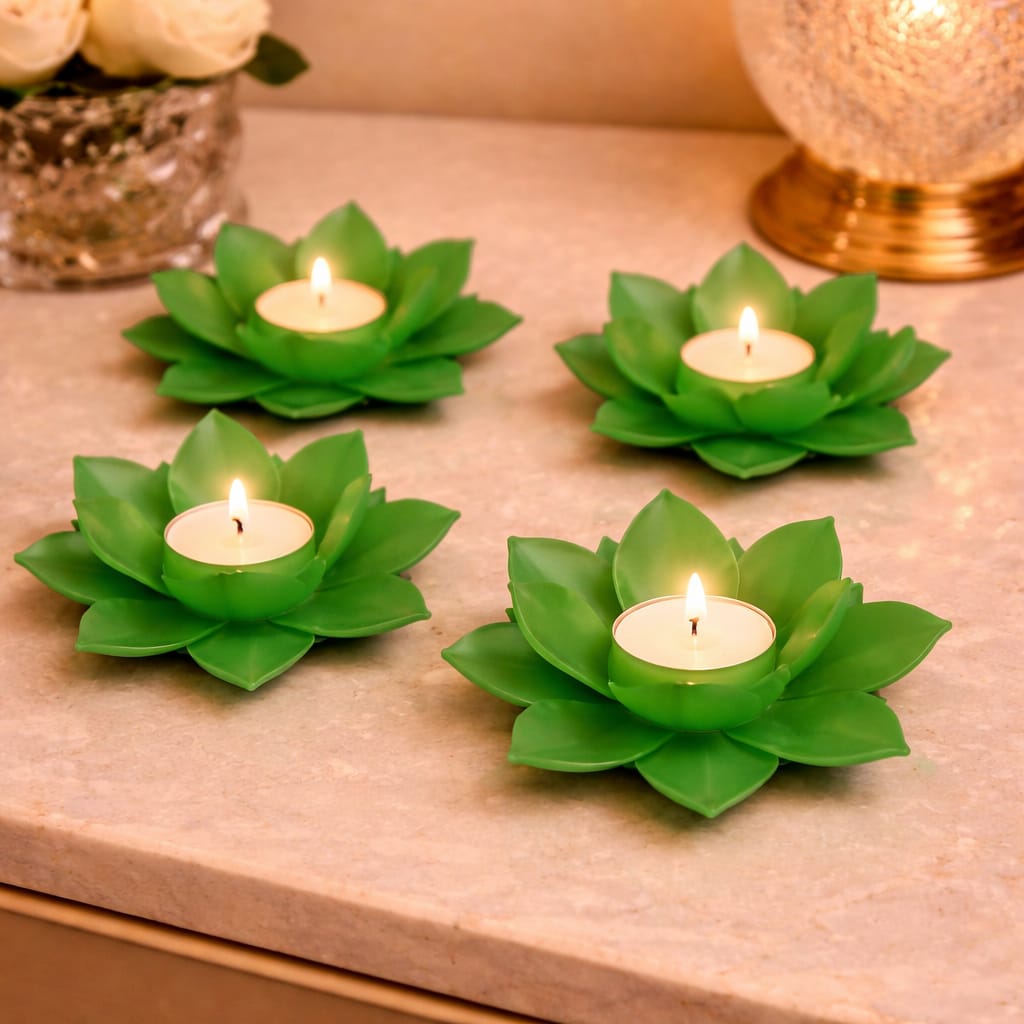 Lotus Elegance LED Tealight Holder