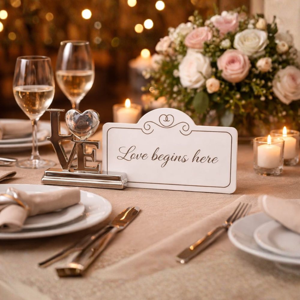 Love on the Table - Menucard Holder