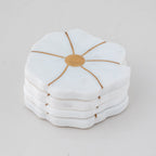 Marble Blossom Coaster Set