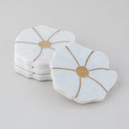 Marble Blossom Coaster Set