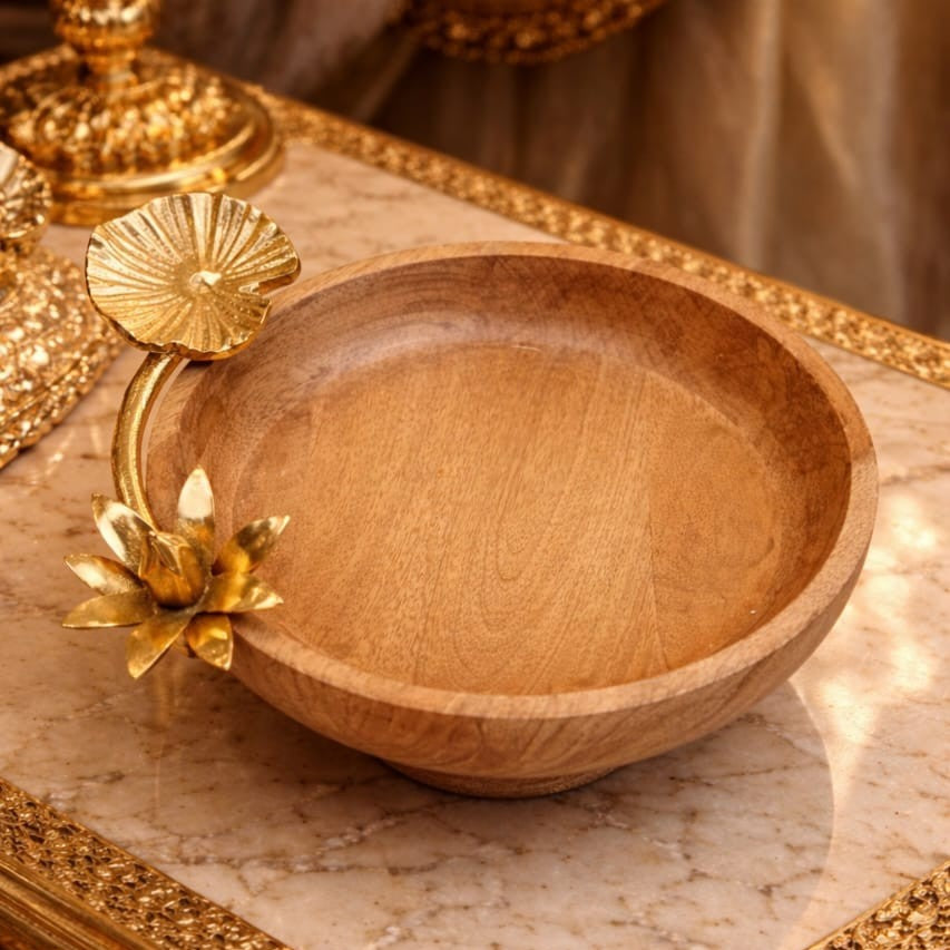 Padma Aura Wooden Bowl