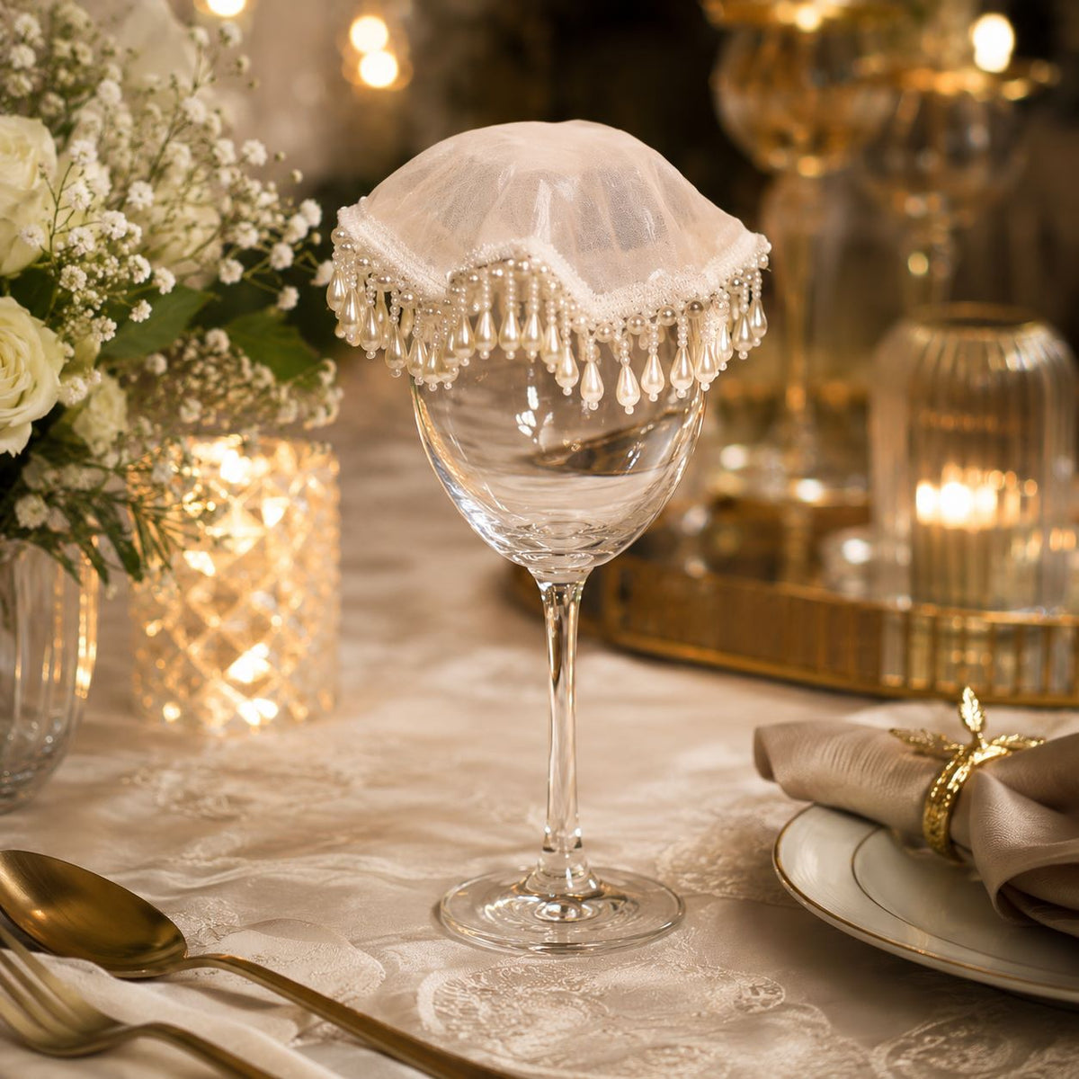 Pearl Theme Glass Covers
