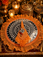 Sheesh mahal mat, napkin and napkin ring