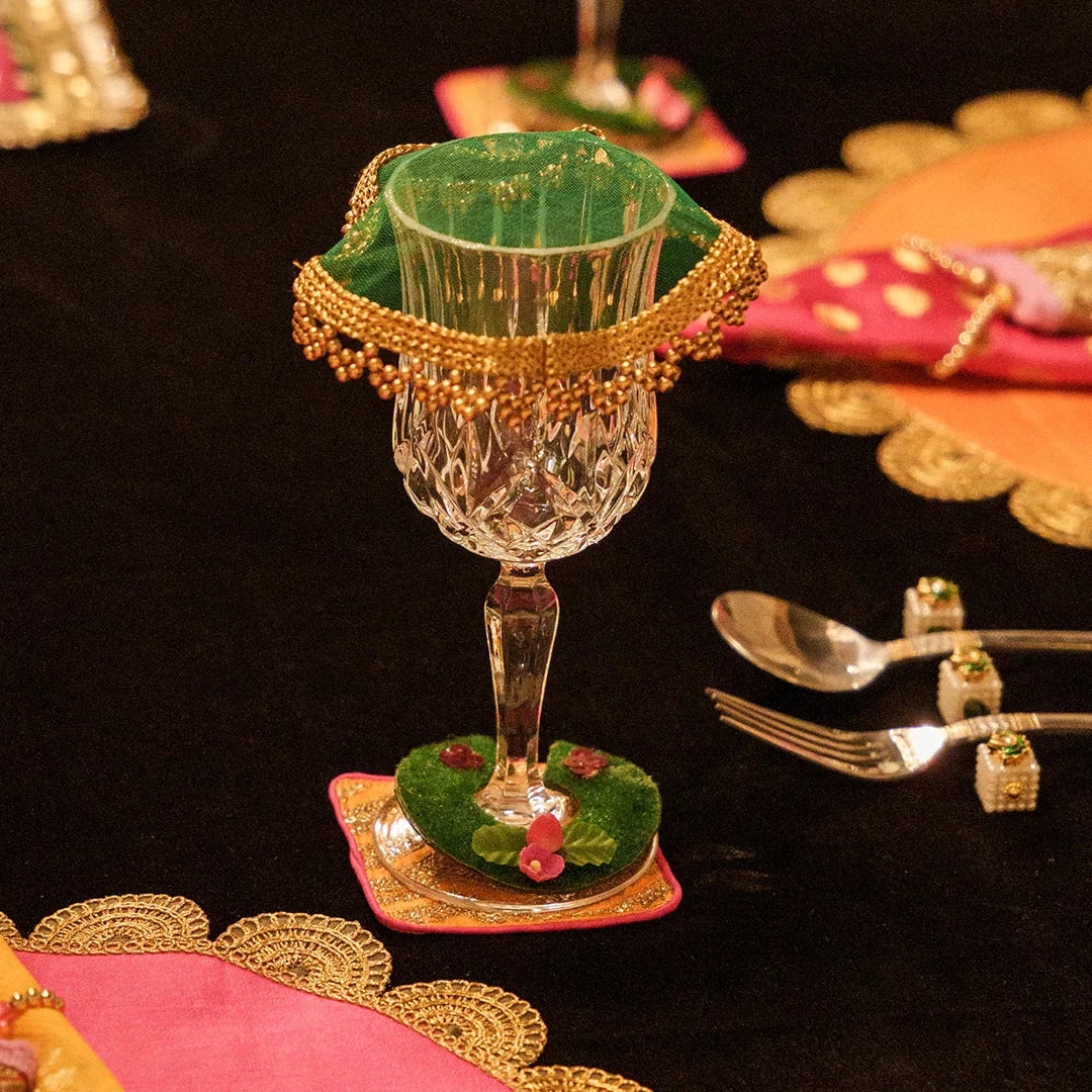 Pichwai Costers, Glass Charms and Glass Covers
