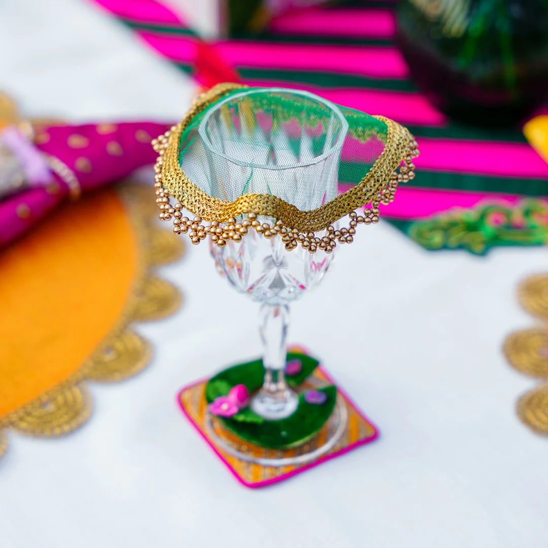 Pichwai Costers, Glass Charms and Glass Covers