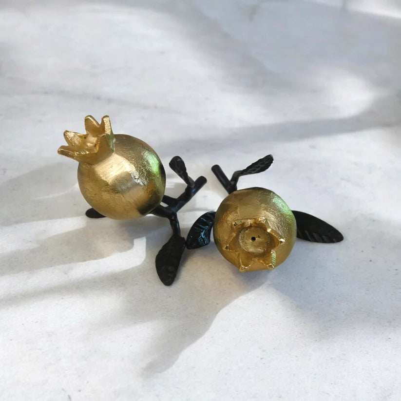 Precious Pomegranate Salt Pepper Shakers
