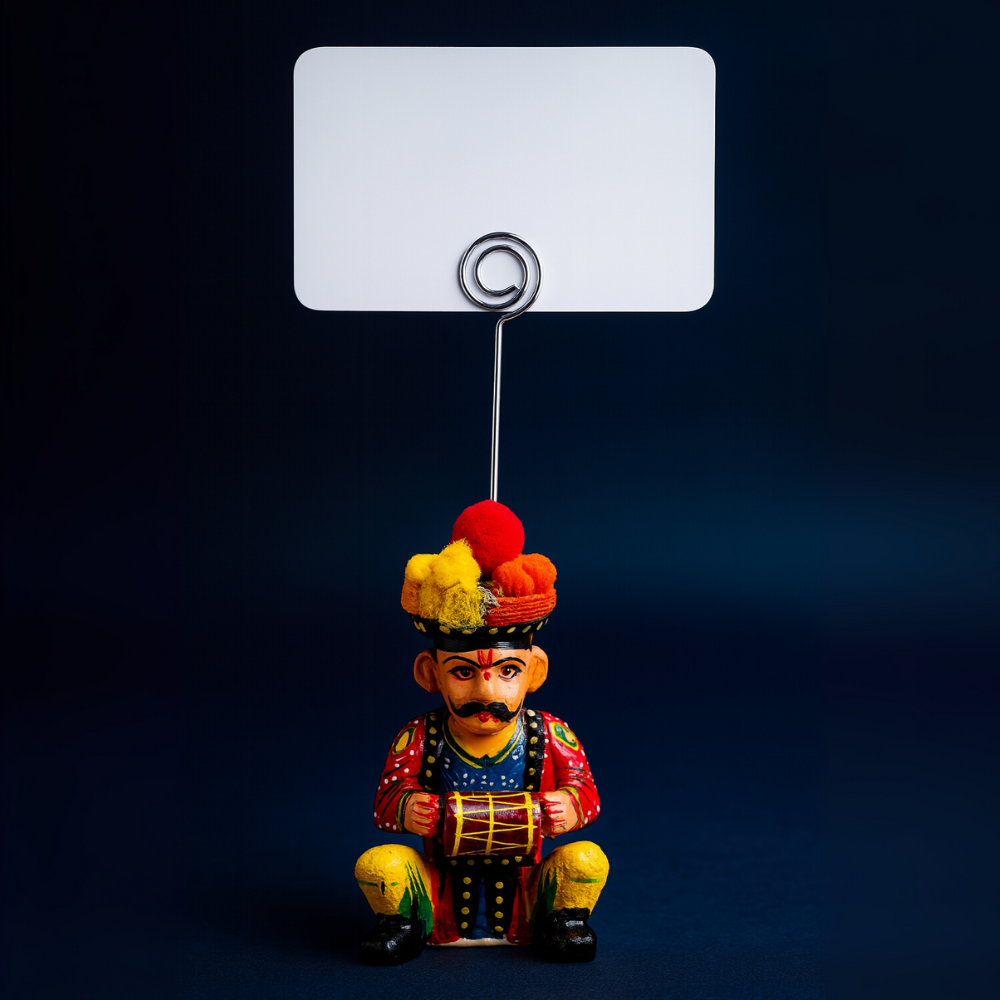 Royal Rajasthani Drummer Card Holder