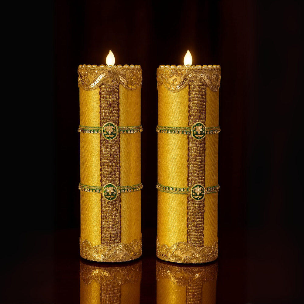 Regal Glow Pillar Candle Set