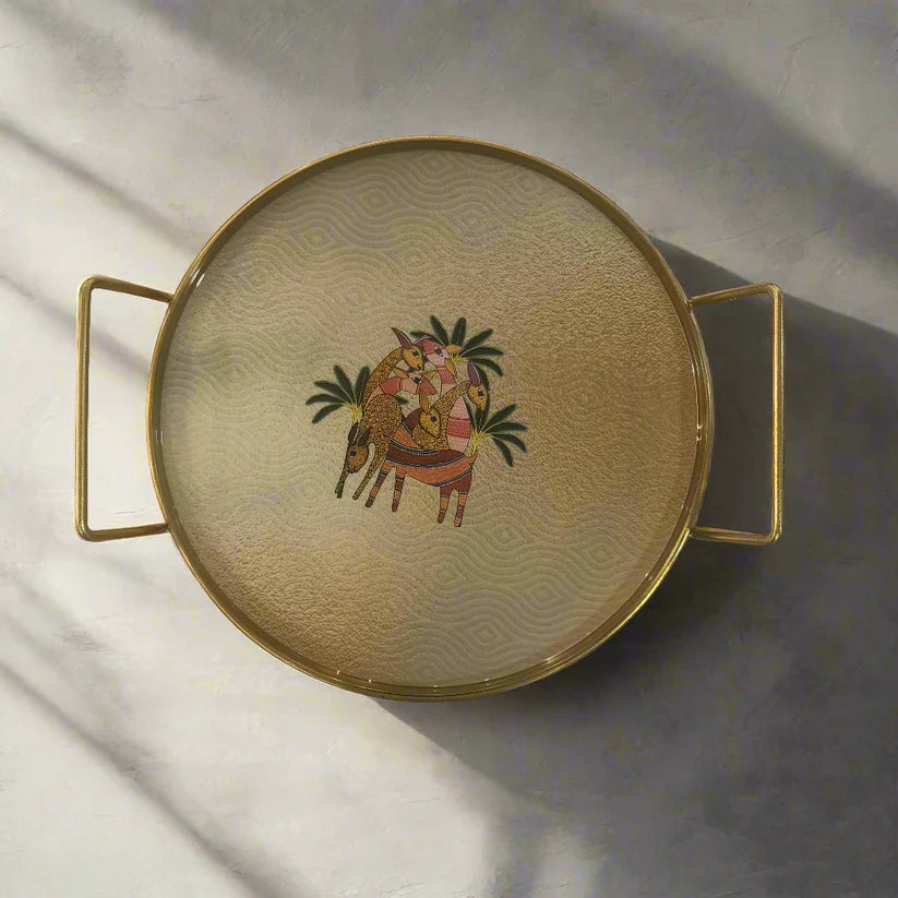 Round Metal Dessert & Snack Stand Platter – The Deer Story