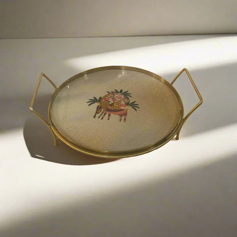 Round Metal Dessert & Snack Stand Platter – The Deer Story