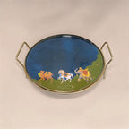 Round Metal Dessert & Snack Stand Platter
