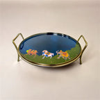 Round Metal Dessert & Snack Stand Platter