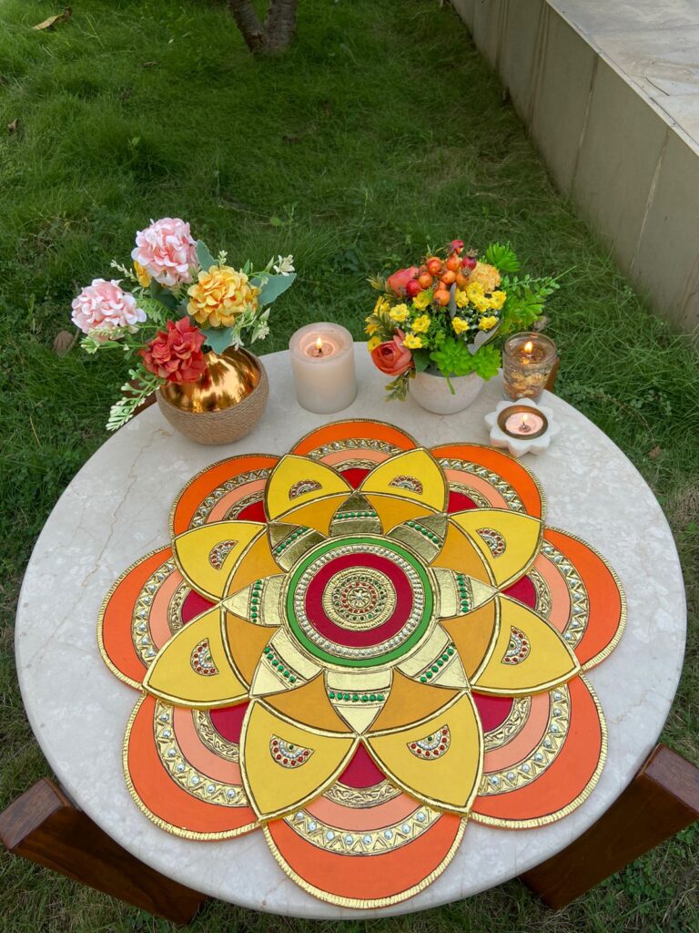 Royal Tanjore Rangoli Mat