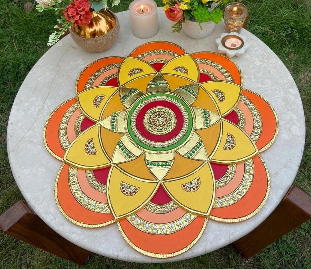 Royal Tanjore Rangoli Mat