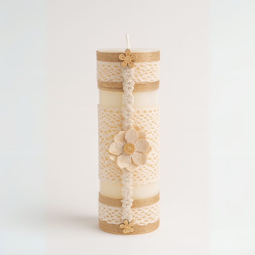 Rustic Whispering Bloom Candle