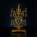 Regal Lumière Crystal Candelabrum