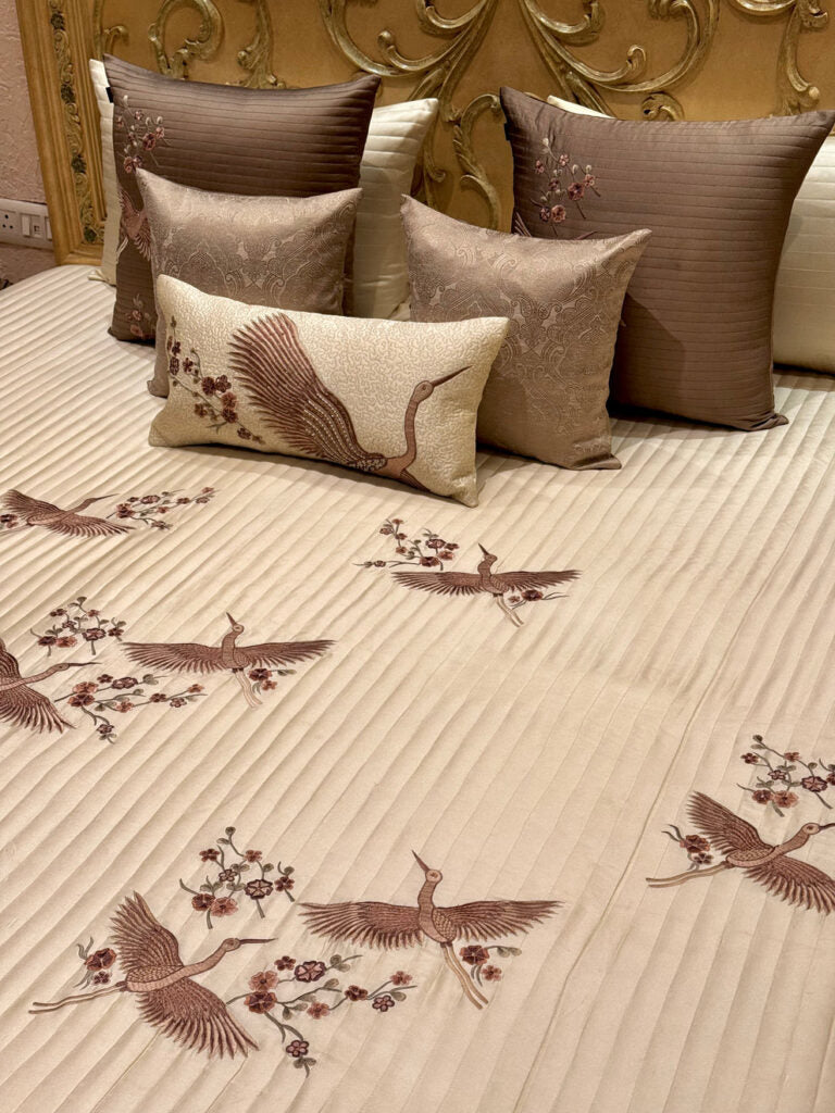 The Butter Cream Fern Bedding Set