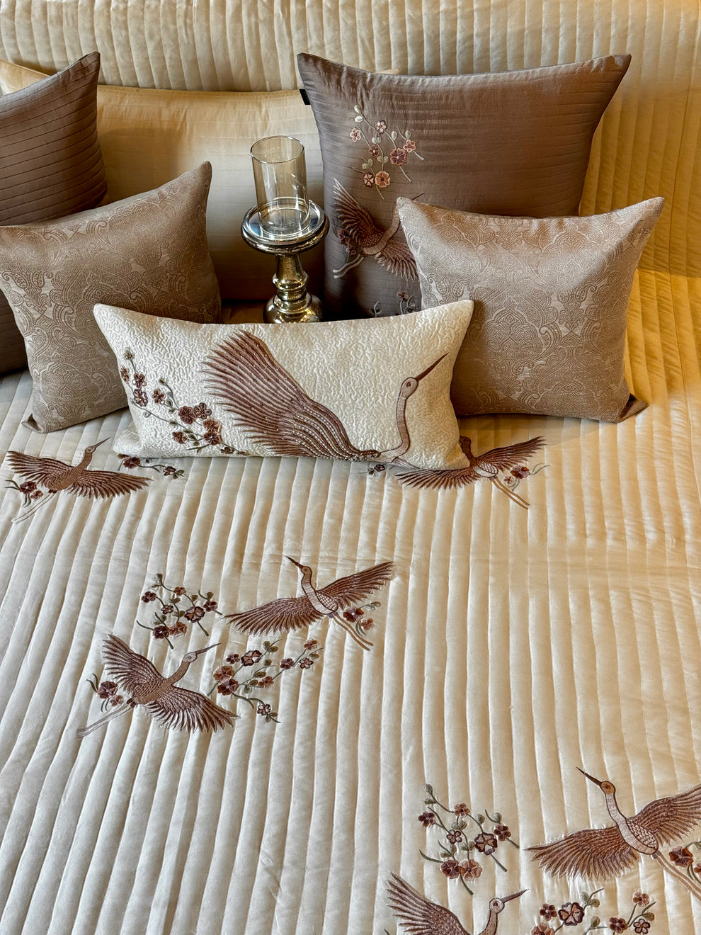 The Butter Cream Fern Bedding Set