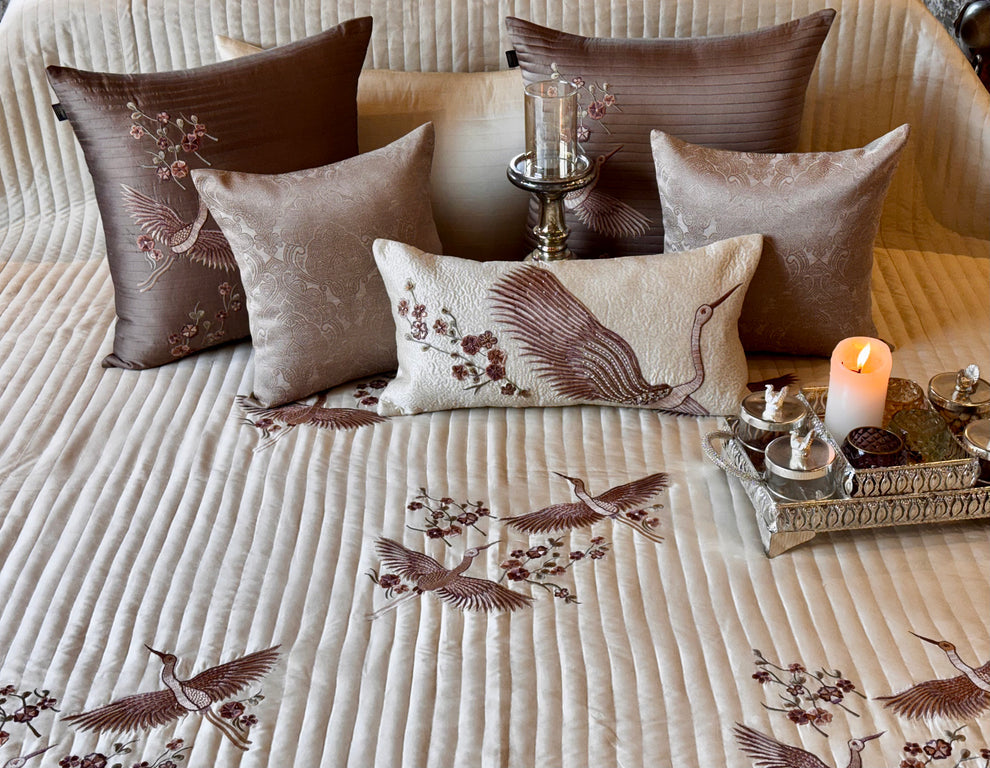 The Butter Cream Fern Bedding Set