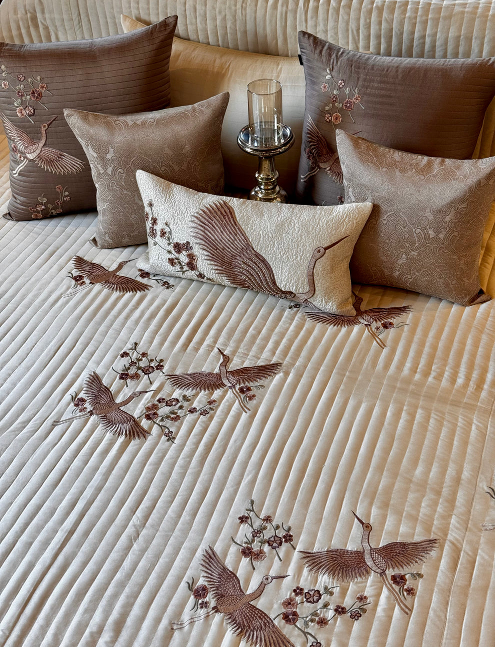 The Butter Cream Fern Bedding Set