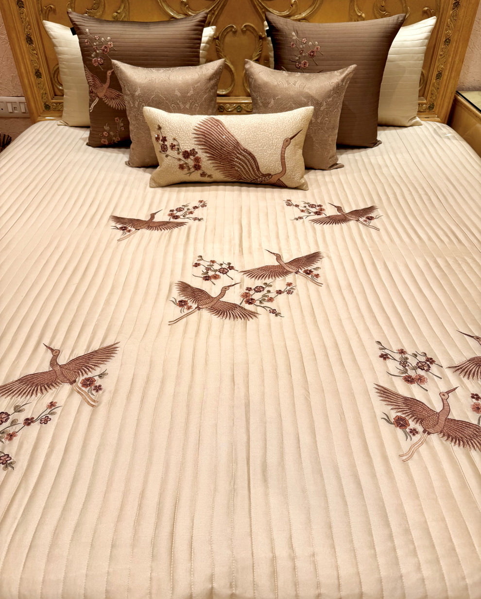 The Butter Cream Fern Bedding Set