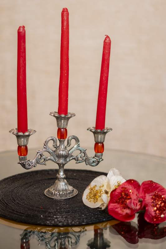 Timeless Silver Candlebra