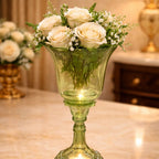 Verdant Glow Candle Vase Set