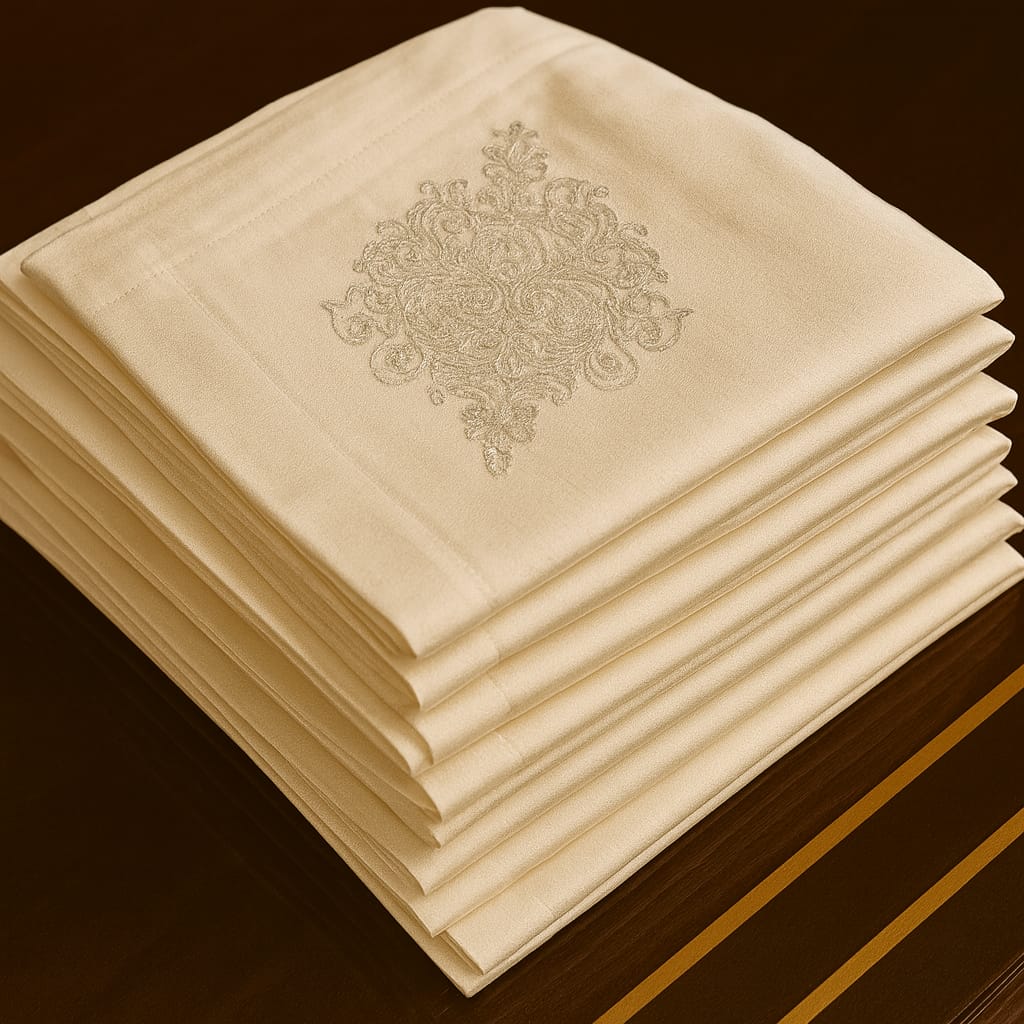 Ivory Royale Embroidered Napkin set