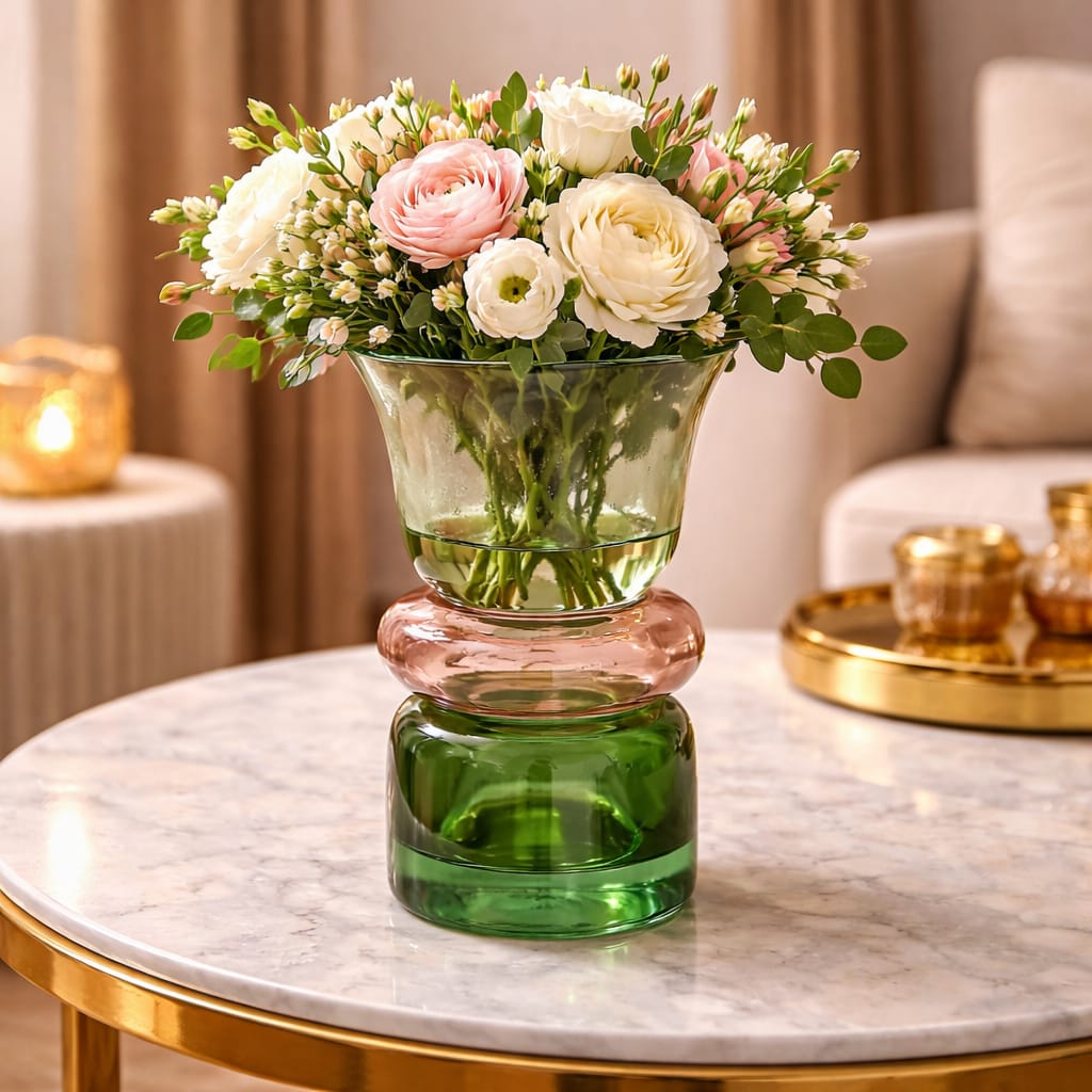 Élan Lumière Floral Candle Vase