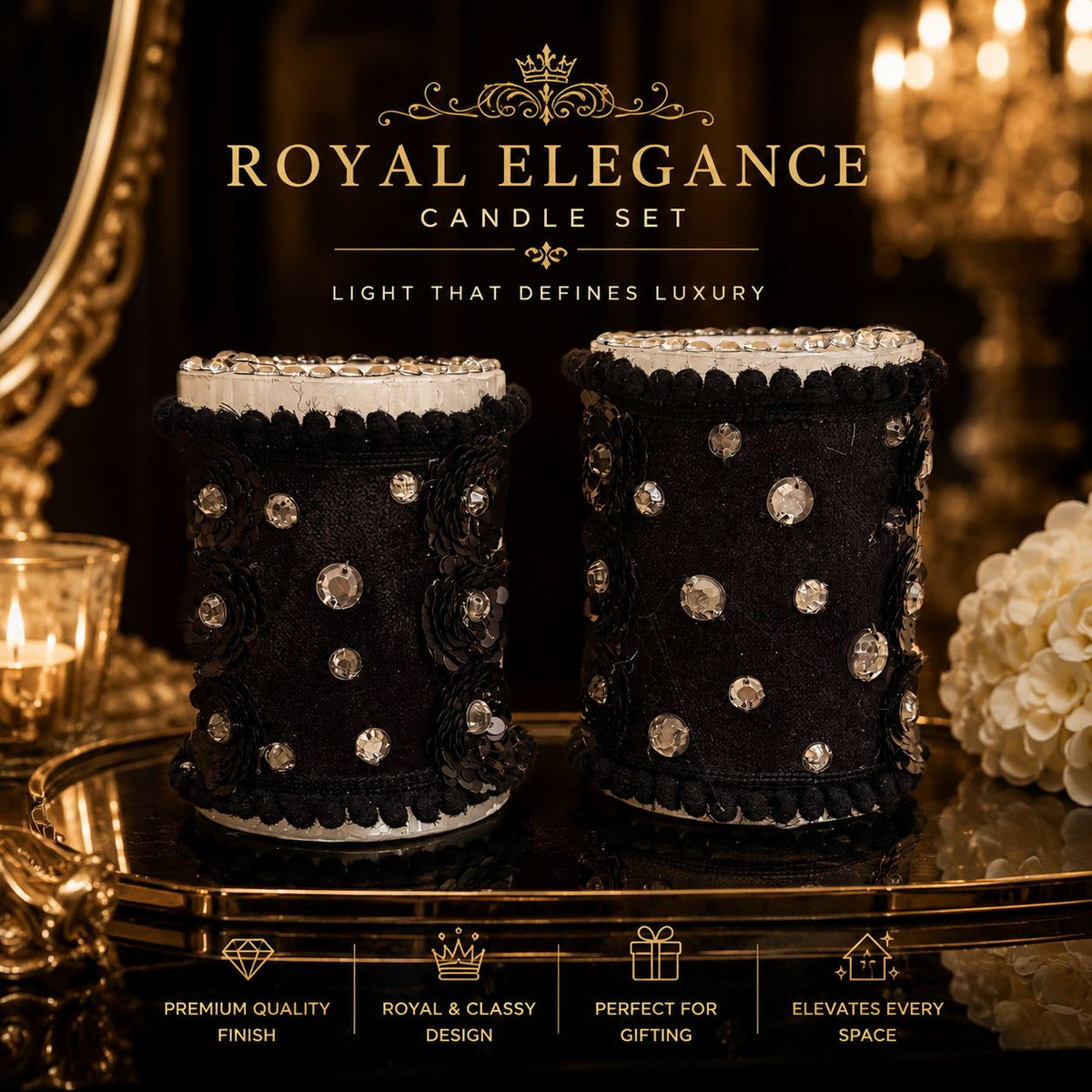 Royal Elegance Candle Set