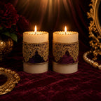 Royal Velvet Lace Candle Duo