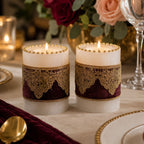 Royal Velvet Lace Candle Duo