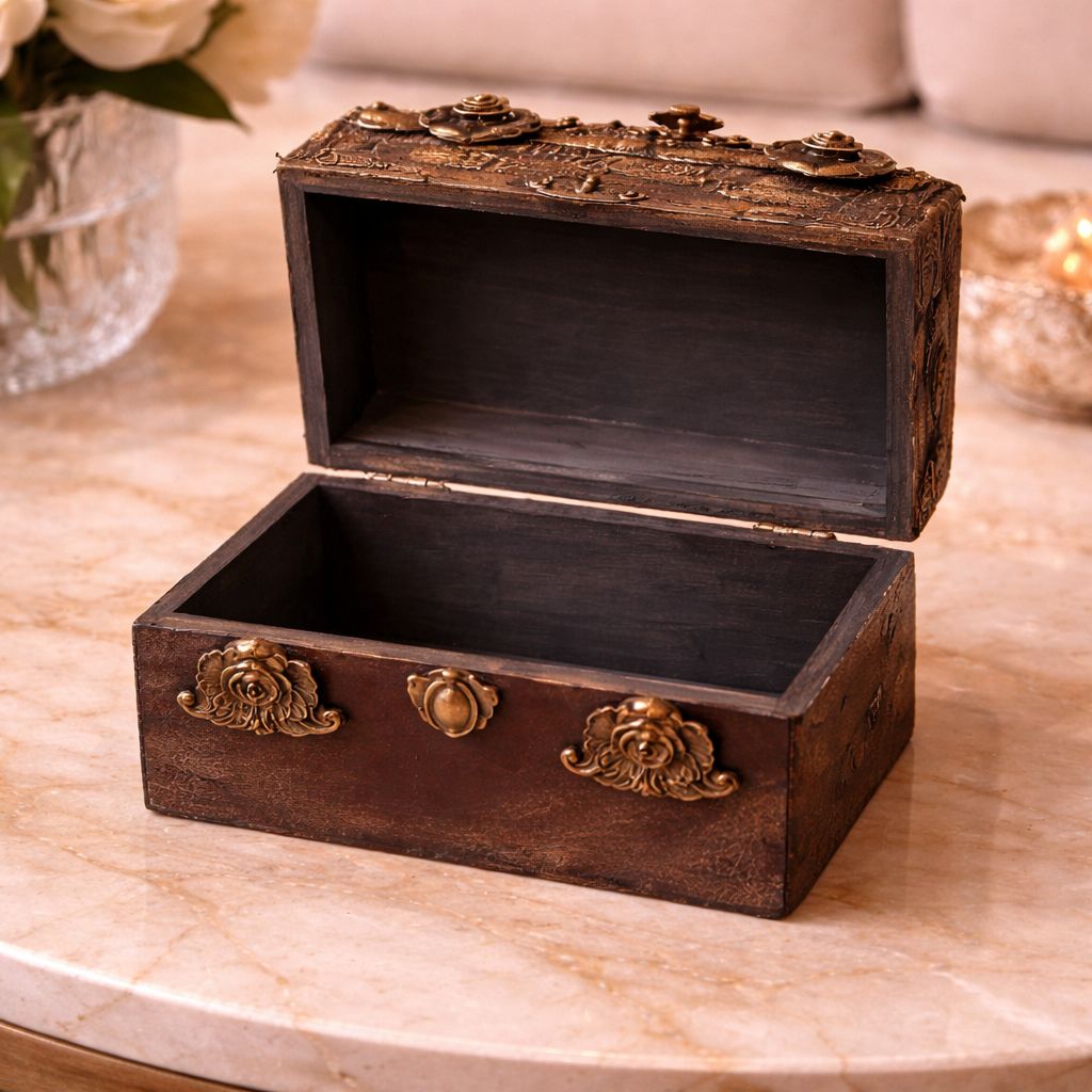 Antique Blossom Treasure Box