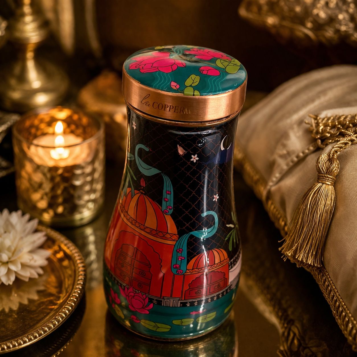 Ruhani Copper Water Set