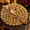 Royal Gold Platter & Knife Set
