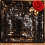 Noir Royale Sequin Tray Cover Set