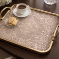 Beige Lace Embroidered Tray Mat