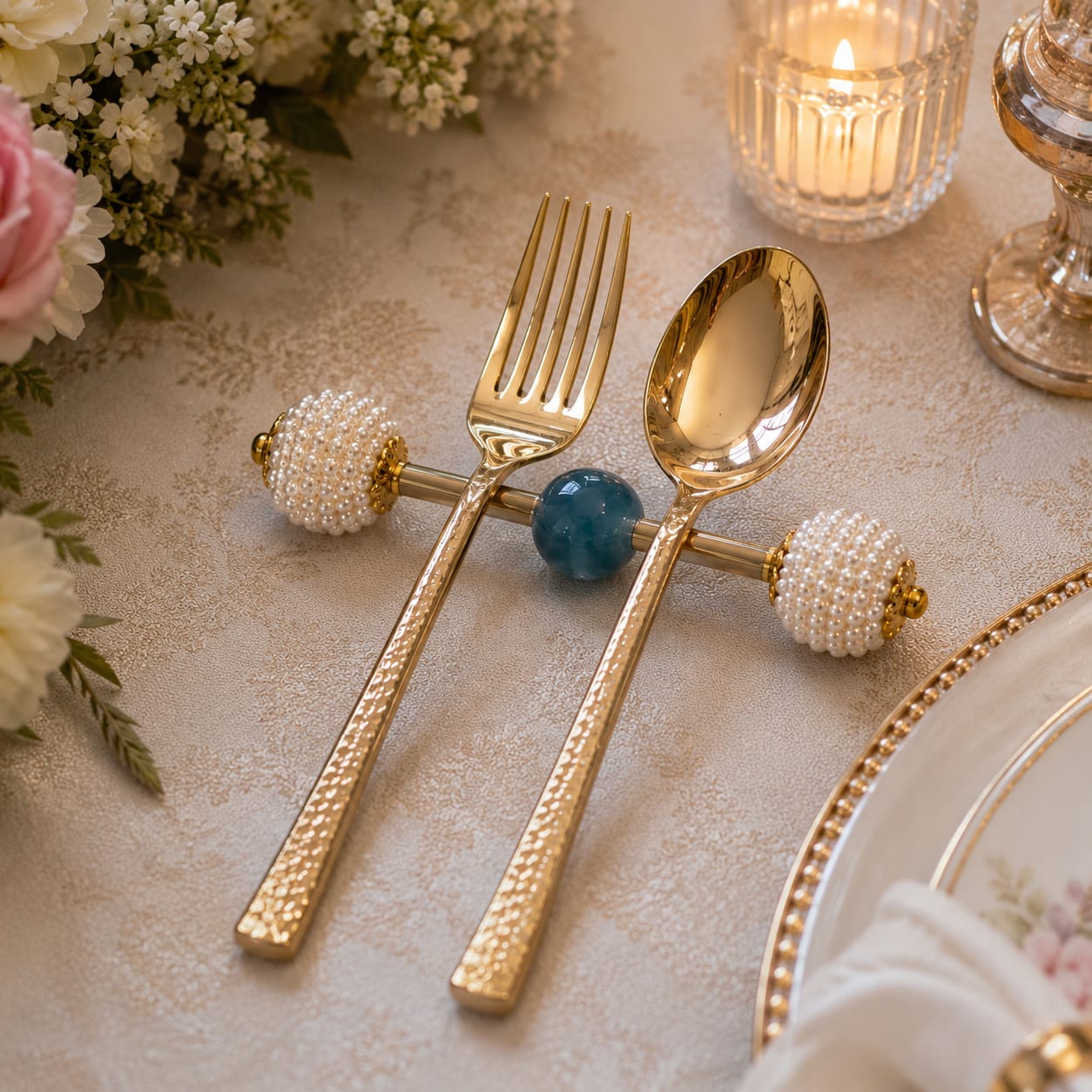 Azure Pearl Cutlery Rest