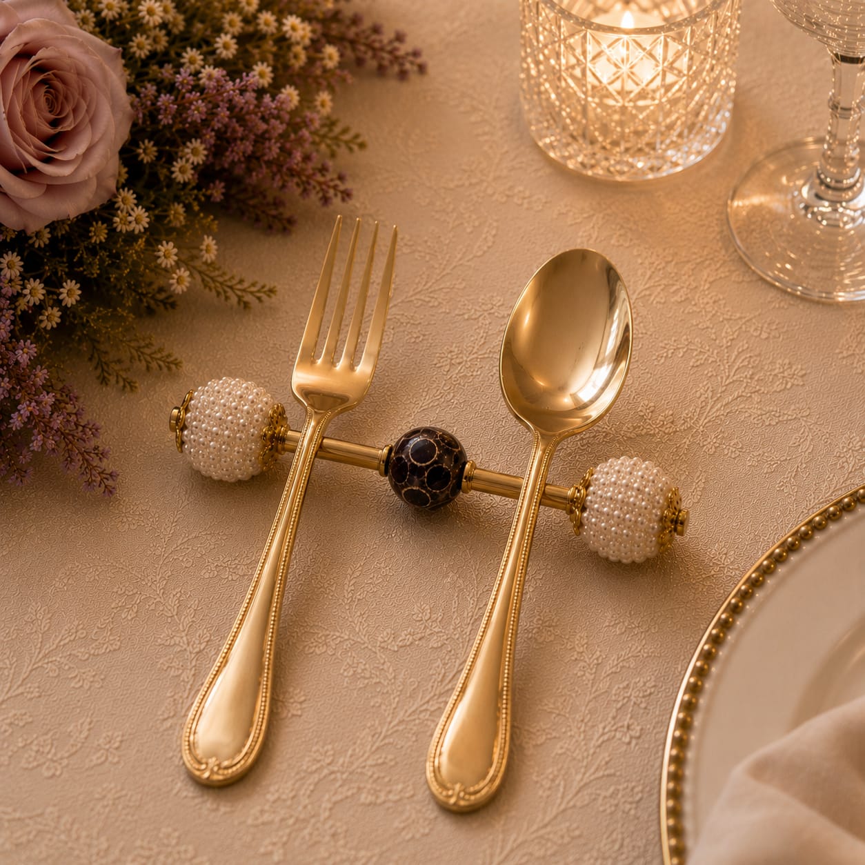 Noir Pearl Cutlery Rest