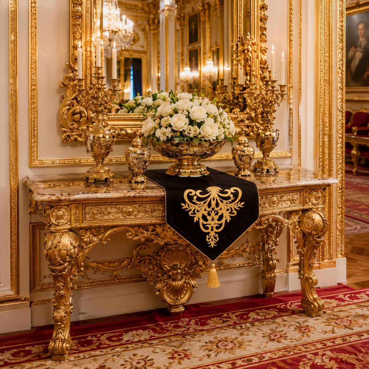 Baroque Luxe Table Runner