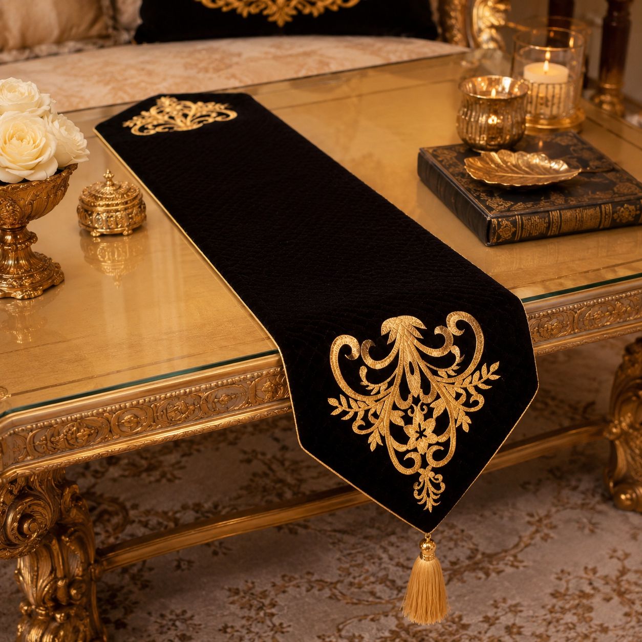 Baroque Luxe Table Runner