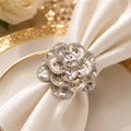 Crystal Bloom Napkin Ring Set