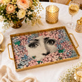 Floral Gaze Luxe Tray Cover