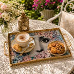 Floral Gaze Luxe Tray Cover