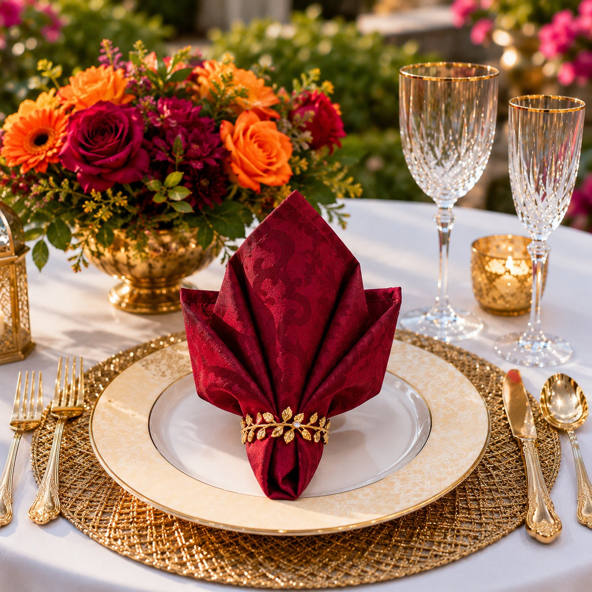 Crimson Lotus Napkin