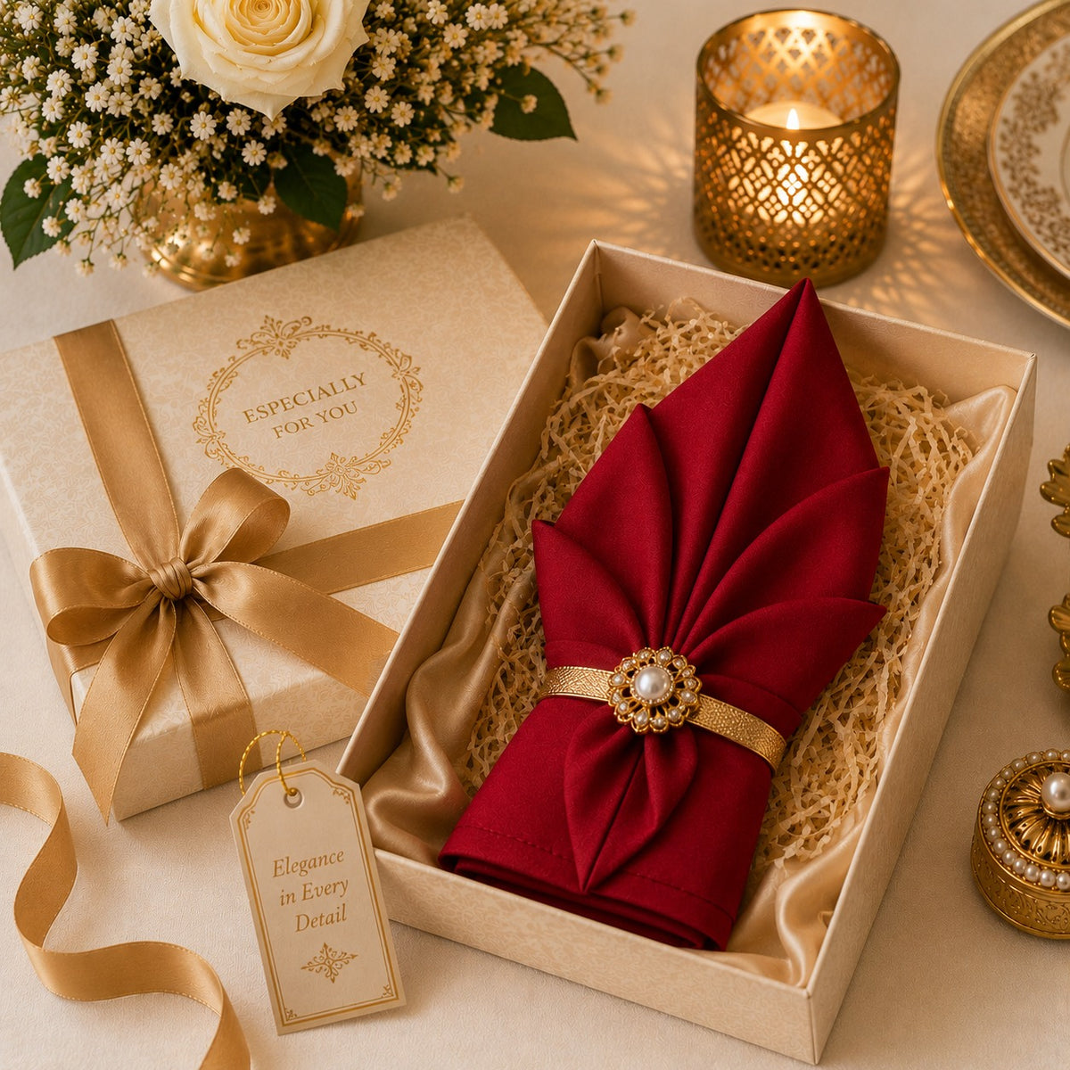 Scarlet Grace Napkin