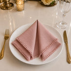 Blush Fringe Napkin
