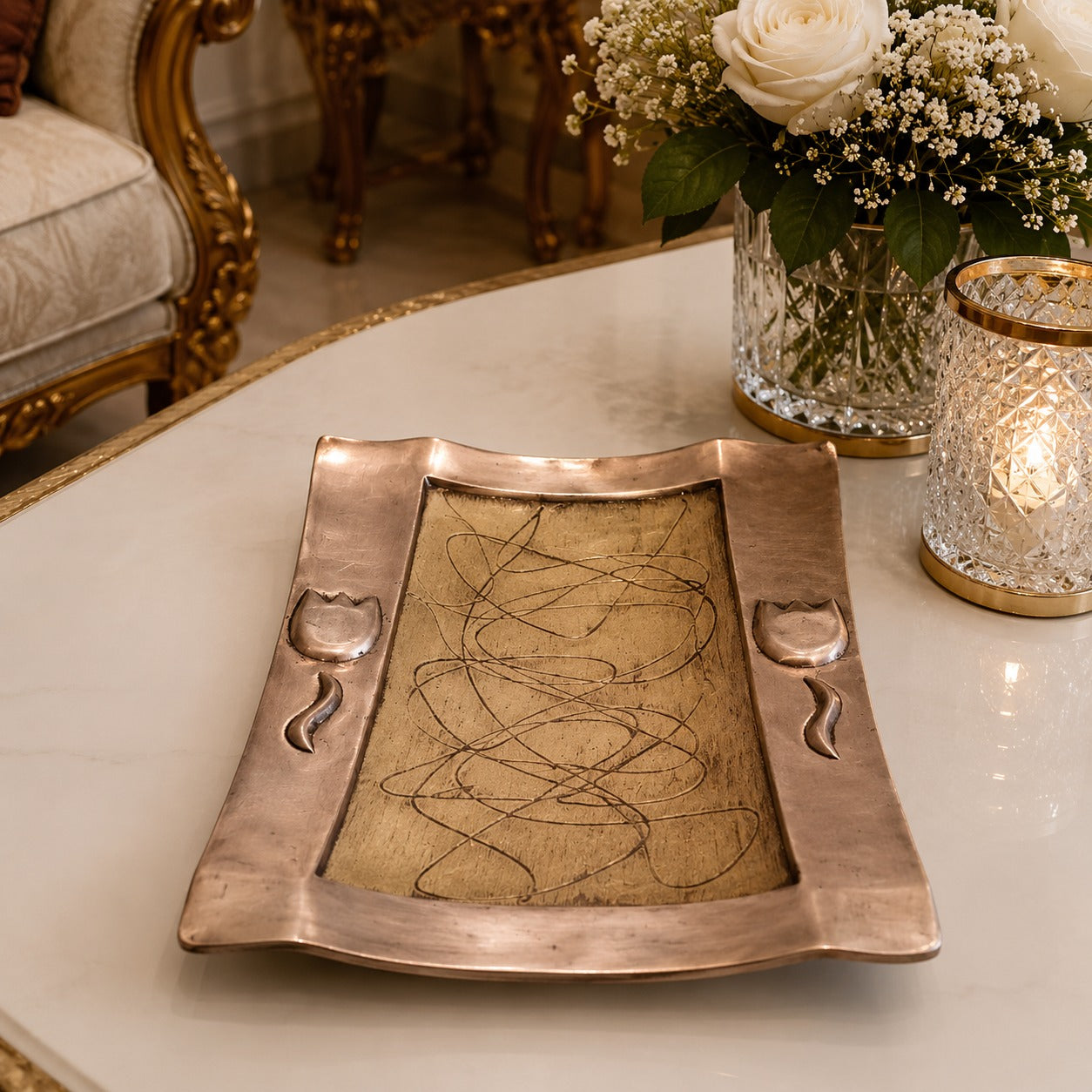 Golden Tulip Serving Platter