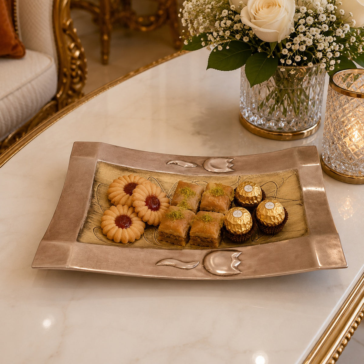 Golden Tulip Serving Platter
