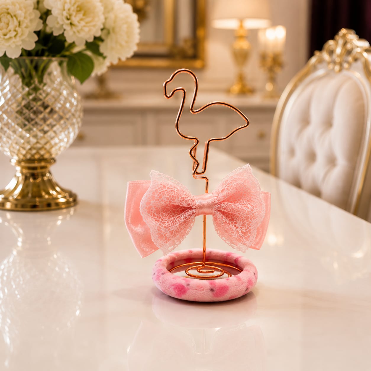 Flamingo Grace Menu Card Holder
